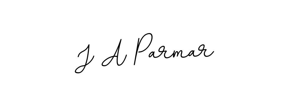 How to make J A Parmar name signature. Use BallpointsItalic-DORy9 style for creating short signs online. This is the latest handwritten sign. J A Parmar signature style 11 images and pictures png