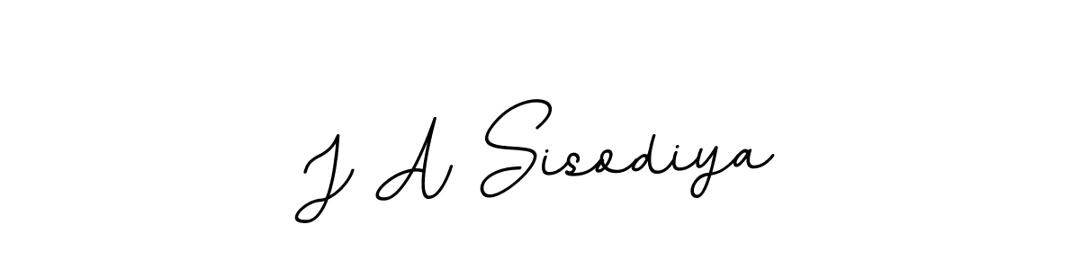 Use a signature maker to create a handwritten signature online. With this signature software, you can design (BallpointsItalic-DORy9) your own signature for name J A Sisodiya. J A Sisodiya signature style 11 images and pictures png