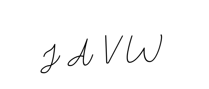 This is the best signature style for the J A V W name. Also you like these signature font (BallpointsItalic-DORy9). Mix name signature. J A V W signature style 11 images and pictures png