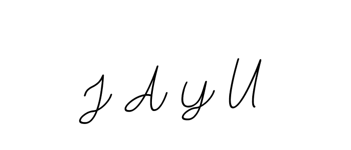 It looks lik you need a new signature style for name J A Y U. Design unique handwritten (BallpointsItalic-DORy9) signature with our free signature maker in just a few clicks. J A Y U signature style 11 images and pictures png