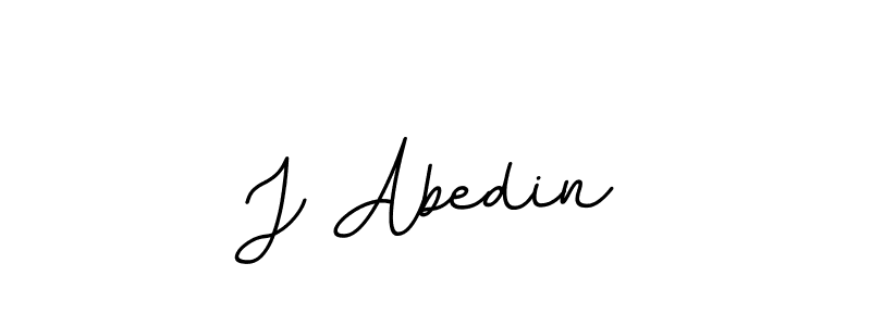 Create a beautiful signature design for name J Abedin. With this signature (BallpointsItalic-DORy9) fonts, you can make a handwritten signature for free. J Abedin signature style 11 images and pictures png