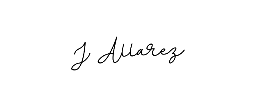 Use a signature maker to create a handwritten signature online. With this signature software, you can design (BallpointsItalic-DORy9) your own signature for name J Allarez. J Allarez signature style 11 images and pictures png