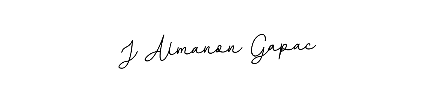 Create a beautiful signature design for name J Almanon Gapac. With this signature (BallpointsItalic-DORy9) fonts, you can make a handwritten signature for free. J Almanon Gapac signature style 11 images and pictures png