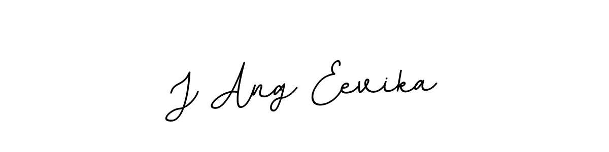 The best way (BallpointsItalic-DORy9) to make a short signature is to pick only two or three words in your name. The name J Ang Eevika include a total of six letters. For converting this name. J Ang Eevika signature style 11 images and pictures png
