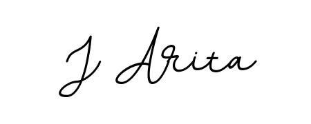 Transform the name J Arita into a signature masterpiece using BallpointsItalic-DORy9 font. Ideal for photographers, artists, and creators looking for watermarks. J Arita signature style 11 images and pictures png