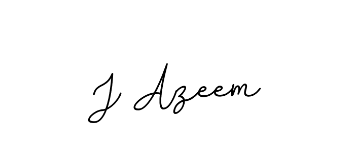 The best way (BallpointsItalic-DORy9) to make a short signature is to pick only two or three words in your name. The name J Azeem include a total of six letters. For converting this name. J Azeem signature style 11 images and pictures png