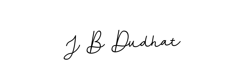 Also we have J B Dudhat name is the best signature style. Create professional handwritten signature collection using BallpointsItalic-DORy9 autograph style. J B Dudhat signature style 11 images and pictures png