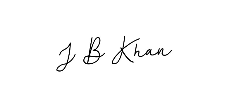 Design your own signature with our free online signature maker. With this signature software, you can create a handwritten (BallpointsItalic-DORy9) signature for name J B Khan. J B Khan signature style 11 images and pictures png