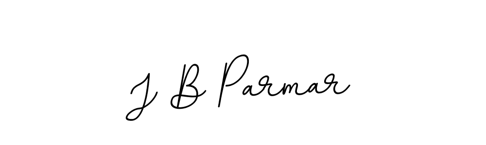 Use a signature maker to create a handwritten signature online. With this signature software, you can design (BallpointsItalic-DORy9) your own signature for name J B Parmar. J B Parmar signature style 11 images and pictures png