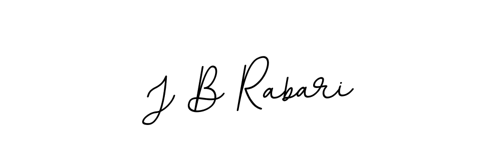 Create a beautiful signature design for name J B Rabari. With this signature (BallpointsItalic-DORy9) fonts, you can make a handwritten signature for free. J B Rabari signature style 11 images and pictures png