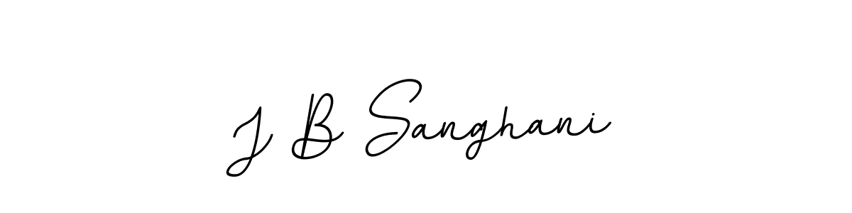 Use a signature maker to create a handwritten signature online. With this signature software, you can design (BallpointsItalic-DORy9) your own signature for name J B Sanghani. J B Sanghani signature style 11 images and pictures png