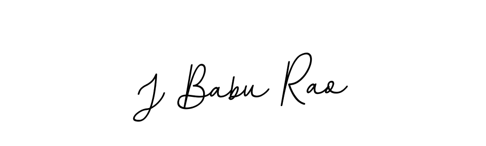Use a signature maker to create a handwritten signature online. With this signature software, you can design (BallpointsItalic-DORy9) your own signature for name J Babu Rao. J Babu Rao signature style 11 images and pictures png