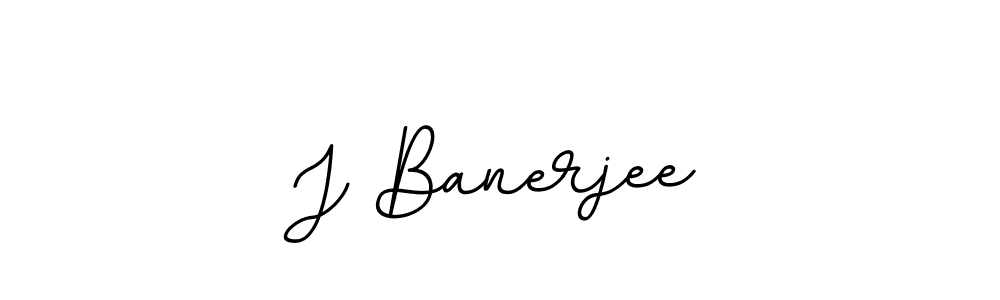 Create a beautiful signature design for name J Banerjee. With this signature (BallpointsItalic-DORy9) fonts, you can make a handwritten signature for free. J Banerjee signature style 11 images and pictures png