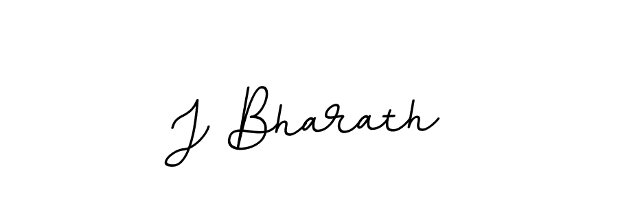Create a beautiful signature design for name J Bharath. With this signature (BallpointsItalic-DORy9) fonts, you can make a handwritten signature for free. J Bharath signature style 11 images and pictures png