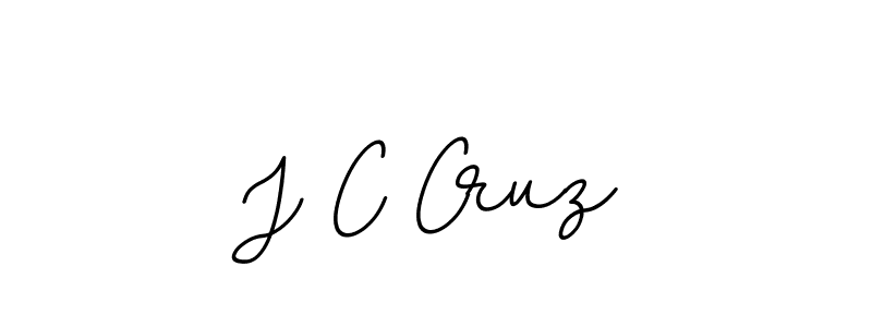 Design your own signature with our free online signature maker. With this signature software, you can create a handwritten (BallpointsItalic-DORy9) signature for name J C Cruz. J C Cruz signature style 11 images and pictures png