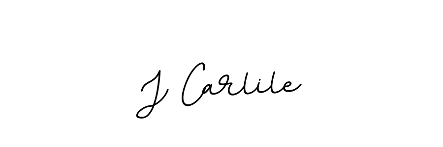 Design your own signature with our free online signature maker. With this signature software, you can create a handwritten (BallpointsItalic-DORy9) signature for name J Carlile. J Carlile signature style 11 images and pictures png