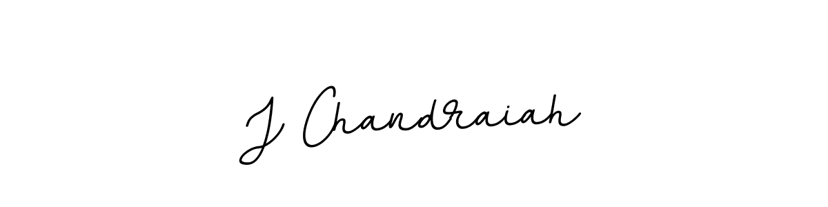The best way (BallpointsItalic-DORy9) to make a short signature is to pick only two or three words in your name. The name J Chandraiah include a total of six letters. For converting this name. J Chandraiah signature style 11 images and pictures png