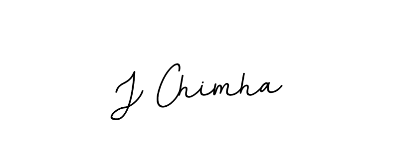 How to make J Chimha name signature. Use BallpointsItalic-DORy9 style for creating short signs online. This is the latest handwritten sign. J Chimha signature style 11 images and pictures png