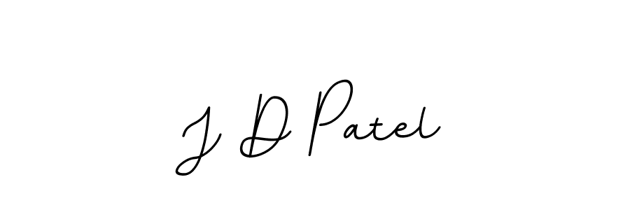 Create a beautiful signature design for name J D Patel. With this signature (BallpointsItalic-DORy9) fonts, you can make a handwritten signature for free. J D Patel signature style 11 images and pictures png