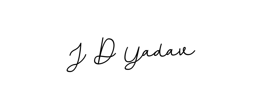 You should practise on your own different ways (BallpointsItalic-DORy9) to write your name (J D Yadav) in signature. don't let someone else do it for you. J D Yadav signature style 11 images and pictures png