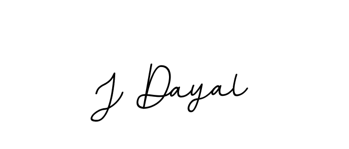 How to make J Dayal name signature. Use BallpointsItalic-DORy9 style for creating short signs online. This is the latest handwritten sign. J Dayal signature style 11 images and pictures png