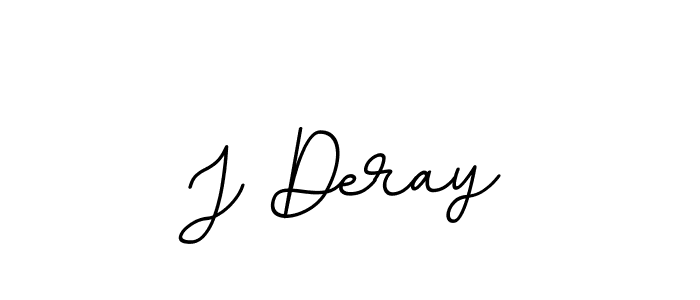 How to make J Deray name signature. Use BallpointsItalic-DORy9 style for creating short signs online. This is the latest handwritten sign. J Deray signature style 11 images and pictures png