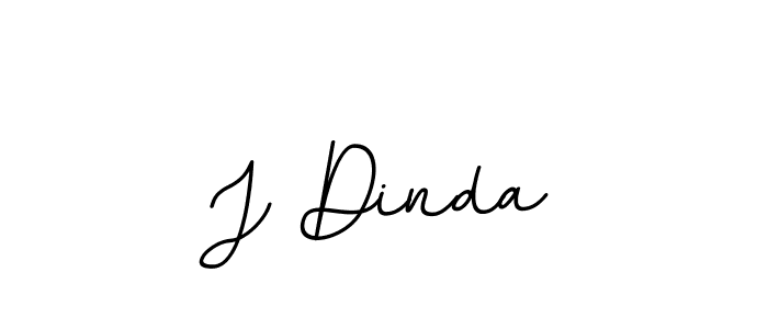 Make a beautiful signature design for name J Dinda. With this signature (BallpointsItalic-DORy9) style, you can create a handwritten signature for free. J Dinda signature style 11 images and pictures png