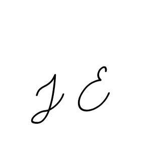 Create a beautiful signature design for name J E. With this signature (BallpointsItalic-DORy9) fonts, you can make a handwritten signature for free. J E signature style 11 images and pictures png
