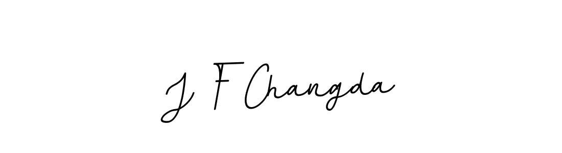 Make a beautiful signature design for name J F Changda. With this signature (BallpointsItalic-DORy9) style, you can create a handwritten signature for free. J F Changda signature style 11 images and pictures png