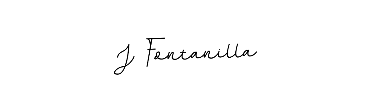 How to make J Fontanilla name signature. Use BallpointsItalic-DORy9 style for creating short signs online. This is the latest handwritten sign. J Fontanilla signature style 11 images and pictures png