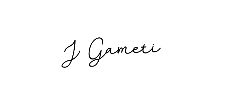 Make a beautiful signature design for name J Gameti. With this signature (BallpointsItalic-DORy9) style, you can create a handwritten signature for free. J Gameti signature style 11 images and pictures png