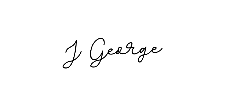 Make a beautiful signature design for name J George. With this signature (BallpointsItalic-DORy9) style, you can create a handwritten signature for free. J George signature style 11 images and pictures png