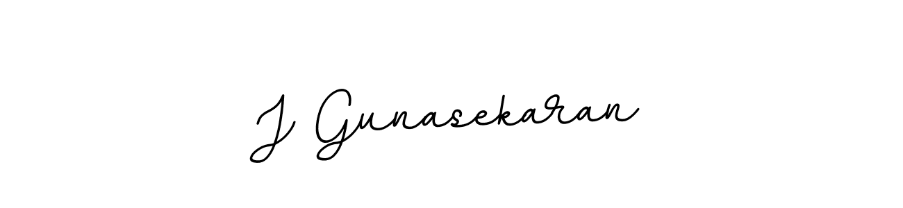 How to make J Gunasekaran name signature. Use BallpointsItalic-DORy9 style for creating short signs online. This is the latest handwritten sign. J Gunasekaran signature style 11 images and pictures png