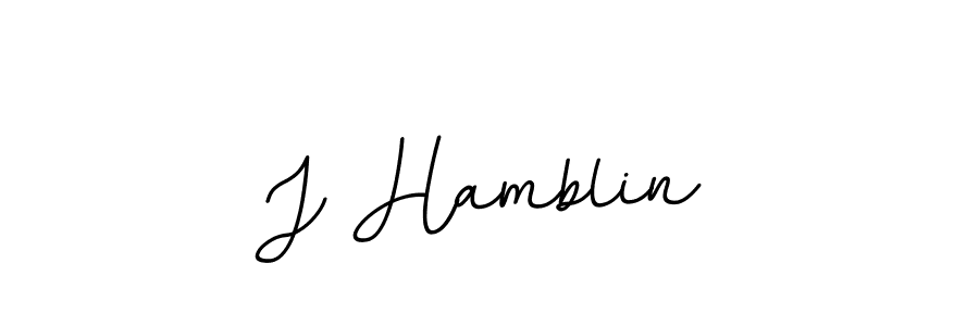 You should practise on your own different ways (BallpointsItalic-DORy9) to write your name (J Hamblin) in signature. don't let someone else do it for you. J Hamblin signature style 11 images and pictures png