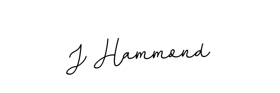 Design your own signature with our free online signature maker. With this signature software, you can create a handwritten (BallpointsItalic-DORy9) signature for name J Hammond. J Hammond signature style 11 images and pictures png
