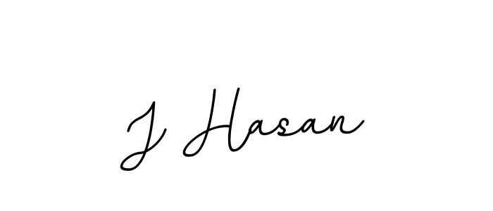 The best way (BallpointsItalic-DORy9) to make a short signature is to pick only two or three words in your name. The name J Hasan include a total of six letters. For converting this name. J Hasan signature style 11 images and pictures png