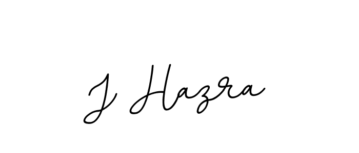 Design your own signature with our free online signature maker. With this signature software, you can create a handwritten (BallpointsItalic-DORy9) signature for name J Hazra. J Hazra signature style 11 images and pictures png