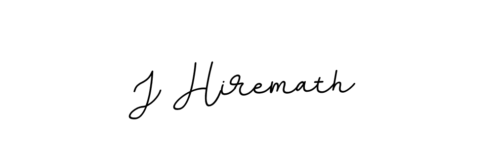 Use a signature maker to create a handwritten signature online. With this signature software, you can design (BallpointsItalic-DORy9) your own signature for name J Hiremath. J Hiremath signature style 11 images and pictures png