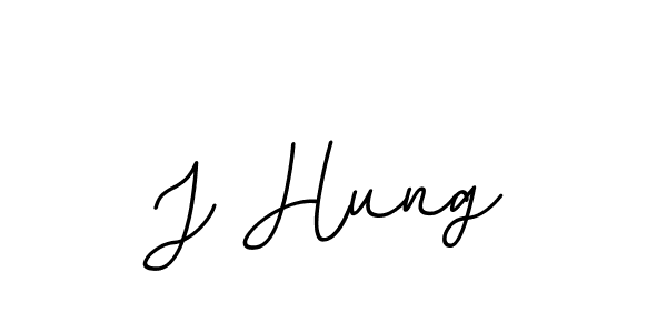 How to make J Hung name signature. Use BallpointsItalic-DORy9 style for creating short signs online. This is the latest handwritten sign. J Hung signature style 11 images and pictures png