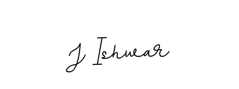 Design your own signature with our free online signature maker. With this signature software, you can create a handwritten (BallpointsItalic-DORy9) signature for name J Ishwar. J Ishwar signature style 11 images and pictures png