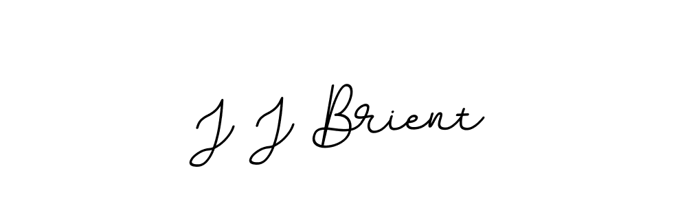 Make a beautiful signature design for name J J Brient. With this signature (BallpointsItalic-DORy9) style, you can create a handwritten signature for free. J J Brient signature style 11 images and pictures png