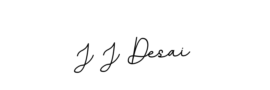 How to make J J Desai name signature. Use BallpointsItalic-DORy9 style for creating short signs online. This is the latest handwritten sign. J J Desai signature style 11 images and pictures png