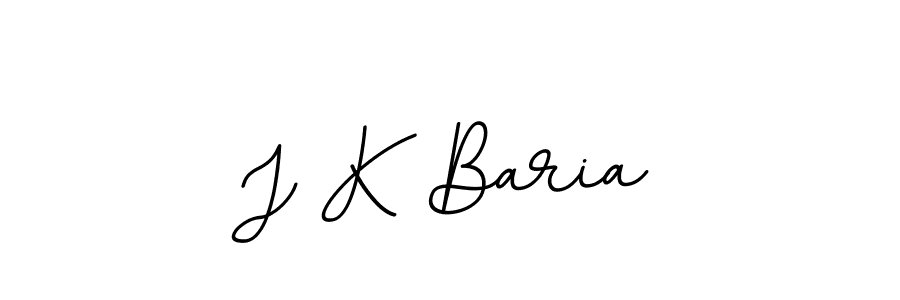 Design your own signature with our free online signature maker. With this signature software, you can create a handwritten (BallpointsItalic-DORy9) signature for name J K Baria. J K Baria signature style 11 images and pictures png