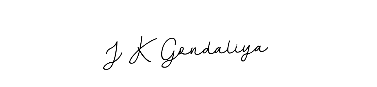Also we have J K Gondaliya name is the best signature style. Create professional handwritten signature collection using BallpointsItalic-DORy9 autograph style. J K Gondaliya signature style 11 images and pictures png