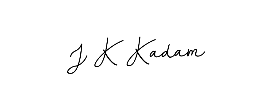 The best way (BallpointsItalic-DORy9) to make a short signature is to pick only two or three words in your name. The name J K Kadam include a total of six letters. For converting this name. J K Kadam signature style 11 images and pictures png