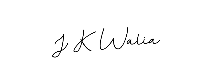 Make a beautiful signature design for name J K Walia. With this signature (BallpointsItalic-DORy9) style, you can create a handwritten signature for free. J K Walia signature style 11 images and pictures png
