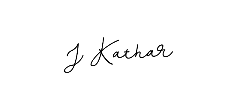 Make a beautiful signature design for name J Kathar. With this signature (BallpointsItalic-DORy9) style, you can create a handwritten signature for free. J Kathar signature style 11 images and pictures png