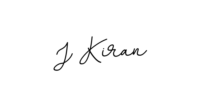 Create a beautiful signature design for name J Kiran. With this signature (BallpointsItalic-DORy9) fonts, you can make a handwritten signature for free. J Kiran signature style 11 images and pictures png