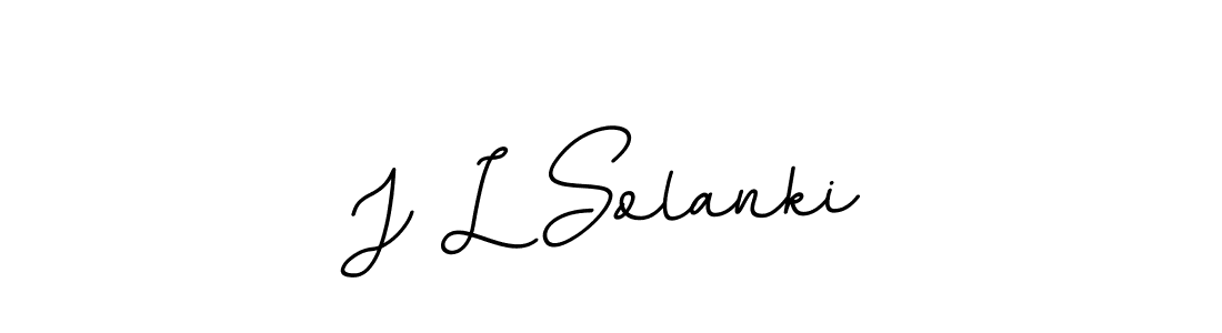 Design your own signature with our free online signature maker. With this signature software, you can create a handwritten (BallpointsItalic-DORy9) signature for name J L Solanki. J L Solanki signature style 11 images and pictures png