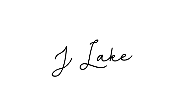 Create a beautiful signature design for name J Lake. With this signature (BallpointsItalic-DORy9) fonts, you can make a handwritten signature for free. J Lake signature style 11 images and pictures png